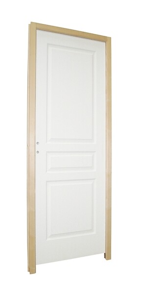 BALLAY - Bloc-porte alvéolaire 3 panneaux Traverse dr. - H.204xL.63cm - large