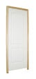 BALLAY - Bloc-porte alvéolaire postformé 2 panneaux Chapeau de gendarme-204x73cm poussant gauche / Huisserie bois brut, section : 66x56 mm - vignette