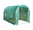 HABRITA - Serre tunnel acier galvanisé - Vert - 5m² - L.2xl.2.5xH.2m - vignette