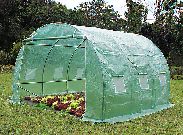 HABRITA - Serre de jardin tunnel - Vert - 3x3m - 9m² - large