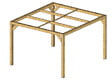 HABRITA - Pergola autoportante en bois - Naturel - L.341xP.313cm - vignette