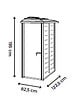 HABRITA - Abri jardin résine EVO 100.1 - Beige - L.88xP.132xH.195cm - vignette