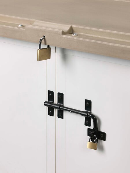 HABRITA - Coffre jardin BOX EVO 100 - Beige - L.131xP.88xH.133cm - large