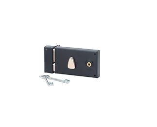 GO/ON - Serrure en applique pêne dormant demi tour 140 mm gauche + 2 clés - large