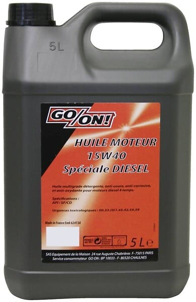 GO/ON - Huile 15W40 diesel 5 litres - large