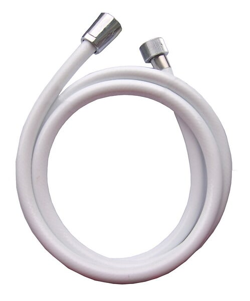GO/ON - Flexible de douche PVC blanc 200 cm - large