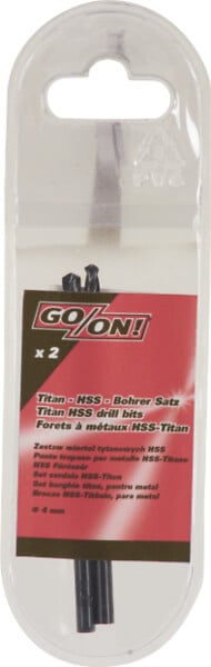 GO/ON - Lot 2 forets métal 4x75 mm - large