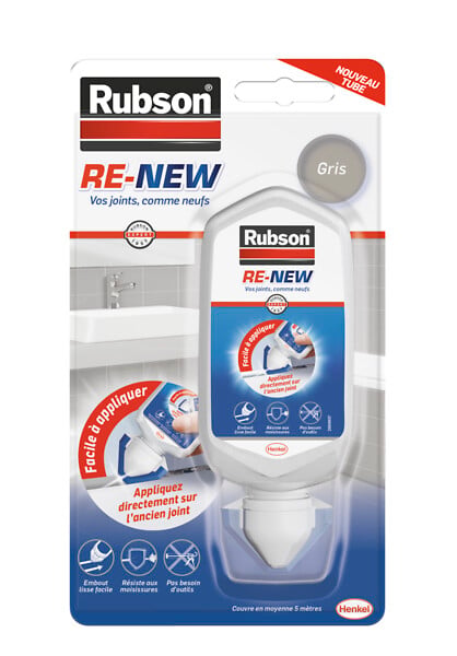 RUBSON - RUBSON Mastic RE-NEW Tube Gris 5m de joint - large