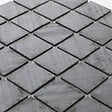 U-TILE - Mosaïque en pierre naturelle 100 x 50 cm - carreau 5 x 5 cm graphite noir - vignette