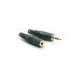 ASTRELL - Lot de 2 jacks stéréo 3.5mm mâle + femelle à souder - vignette