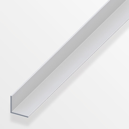 ALFER - Cornière égale aluminium anodisé argent 10x10mmx2m - large