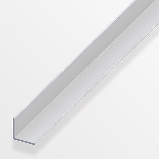 ALFER - Cornière égale aluminium anodisé argent 20x20mmx2m - large