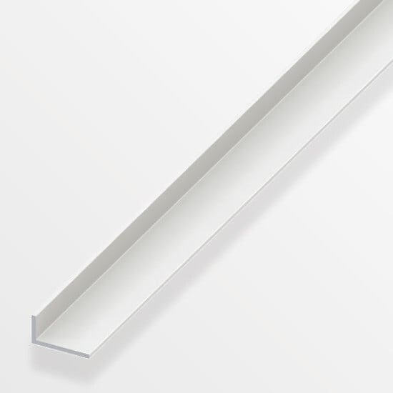 ALFER - Cornière inégale PVC blanc 20x10mmx1m - large