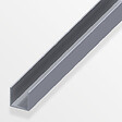 ALFER - U carré 15.5mm aluminium brut 1m - vignette