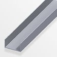 ALFER - U rectangulaire 11.5x19.5mm aluminium brut 1m - vignette