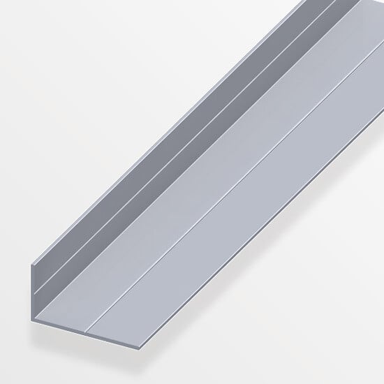 ALFER - Cornière inégale aluminium brut 15.5x27mmx1m - large