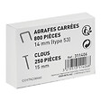 COGEX - Lot d'agrafes Type 53 14mm et clous 15mm - 1050 pièces - vignette