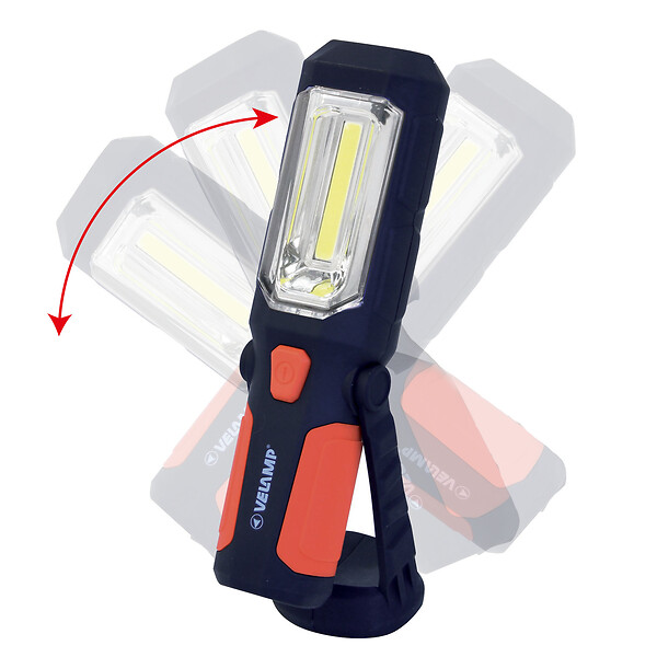 VELAMP - Lampe de travail LED COB - Plastique ABS - 200 lumens - large