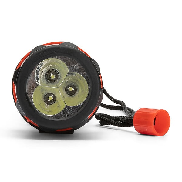 VELAMP - Lampe torche caoutchouc - 3 LED - 12 lumens - large