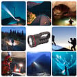 VELAMP - Phare à main LED caoutchouc - Noir - Autonomie 100h - vignette