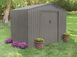 CHALET & JARDIN - Abri métal SU 4.29 - Gris bois vieilli - L.261xP.181xH.198cm - vignette
