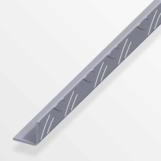 ALFER - Cornière égale grain de riz aluminium brut 29.5mmx2.5m - large