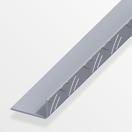 ALFER - Cornière égale grain de riz aluminium brut 29.5x53.6mmx1m - large