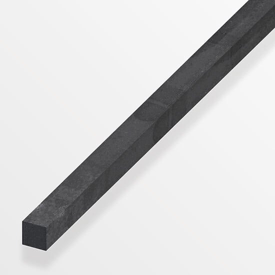 ALFER - Carré plein 14x14mm acier laminé à chaud gris acier 1m - large