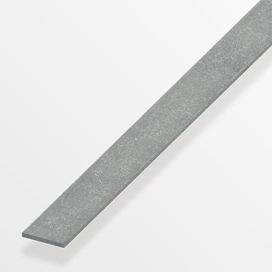 ALFER - Plat acier étiré gris acier 30mmx1m - large