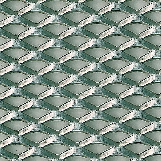 ALFER - Métal déployé 10 acier brut 25x50cm - large