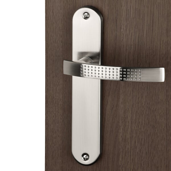 ALPERTEC - Ensemble sur plaque Isola nickel mat bec de cane - large