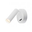 SLV - KARPO, applique plafonnier, rond, blanc, 7,5W LED, 3000K, avec inter - vignette