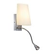 SLV - COUPA FLEX LED applique, chrome, verre satiné, 1xG9 max. 40W, 3W LED - vignette