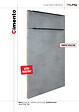VALINO - Porte avec tiroir de meuble de cuisine Cimento - H.70xL.40cm - vignette