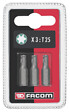 FACOM - FACOM - EX1 - Jeux de 3 embouts standards série 1 Torx - EX120.J3 - vignette