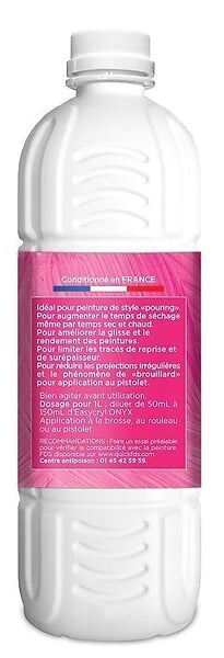 ONYX - Additif peinture acrylique - 1L - Retardateur de séchage - large