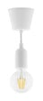 ELEXITY - Kit de suspension déco en silicone blanc - ampoule LED 6W - vignette