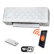 WARM TECH - Radiateur soufflant céramique mural 2000W avec télécommande et connexion Wifi - Warm tech - vignette