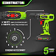 CONSTRUCTOR - Perceuse visseuse 20V lithium-2 batteries - Chargeur rapide - vignette