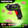 CONSTRUCTOR - Tournevis rechargeable 4V lithium avec accessoires - 4.5Nm - vignette