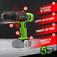 CONSTRUCTOR - Perceuse visseuse percussion max 20V sans batterie - Mandrin autoserrant 13mm - 42Nm - vignette