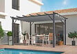 HABRITA - Pergola aluminium - Gris anthracite - L.400xP.300cm - vignette