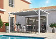 HABRITA - Pergola aluminium autoportée 12m² - Blanc - L.400xl.300cm - vignette