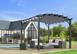 HABRITA - Pergola arche aluminium - Anthracite - L.330xl.340xH.259cm - vignette