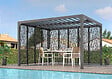 HABRITA - Pergola bioclimatique aluminium 10.80m² - Gris anthracite - vignette