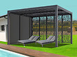 HABRITA - Pergola bioclimatique - Aluminium - 10.80m2 - vignette