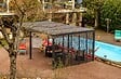 HABRITA - Pergola bioclimatique aluminium - Gris - L.598xH.235xP.360cm - vignette
