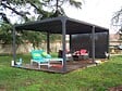 HABRITA - Pergola alu bioclimatique - Gris anthracite - L.598xl.360cm - vignette