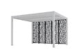 HABRITA - 5 panneaux moucharabieh acier - Gris - L.360xH.213.3cm - vignette