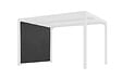 HABRITA - Rideau en PVC tissé - Gris clair - L.280xH.220cm - vignette